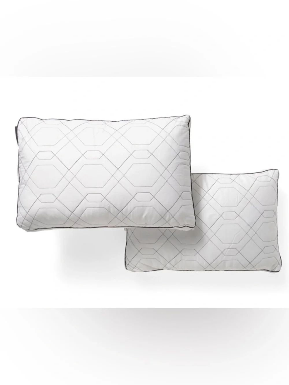 BEAUTYREST BLACK 2pk Luxurious Cotton Sateen Down Alternative Pillows